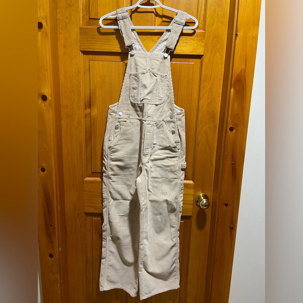 Women's Beige cord Overalls TNA 2XS excellent condition y2k